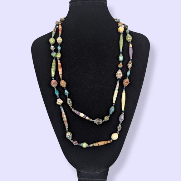 (2/$20) Long Rolled Wrapper Infinity Necklace - Picture 5 of 5